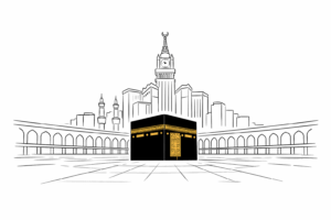 Vaccination til Mekka. Kabaen står flot for pilgrimsrejsende til Hajj og Umrah.