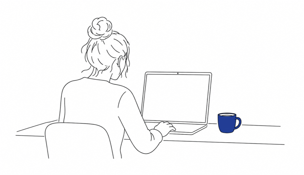 Kvinder under vaccinationer og FAQ hos Et Prik på laptop